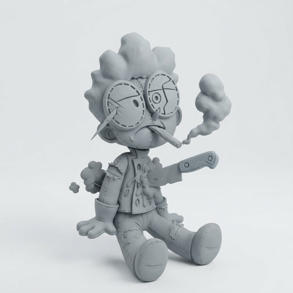 Stylised Animated Character Figurine free 3D printable STL