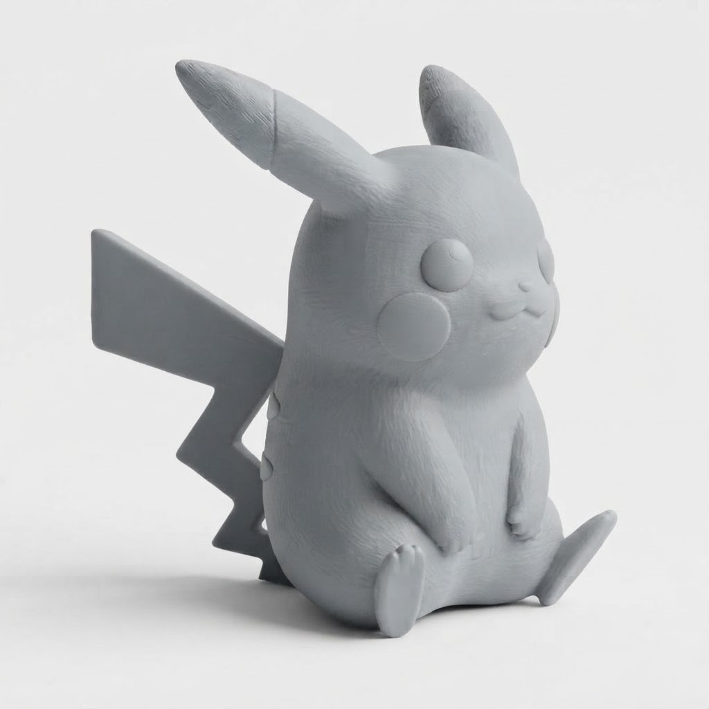 Pikachu Animated Figurine free 3D printable STL