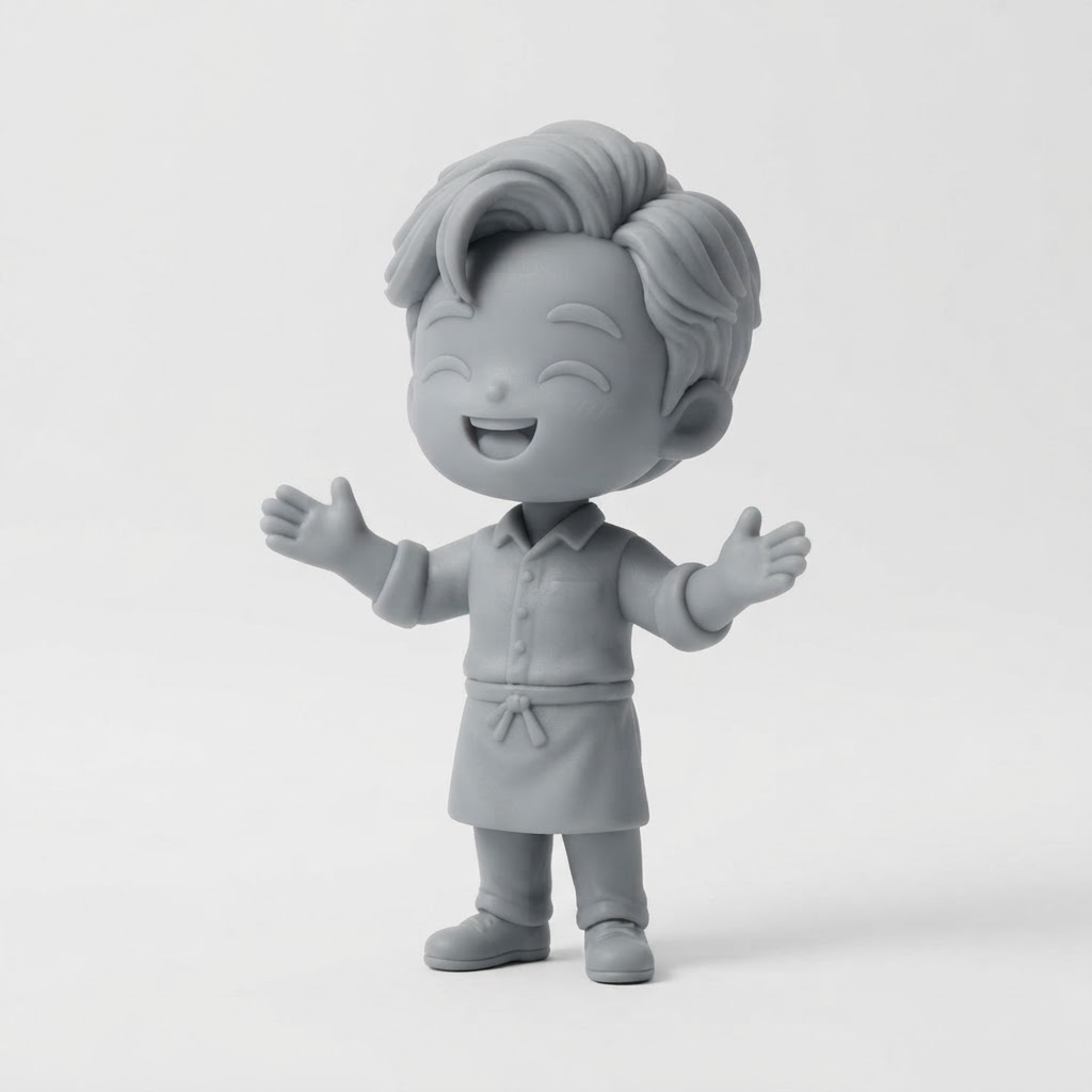 Custom Stylized Person Figurine free 3D printable STL