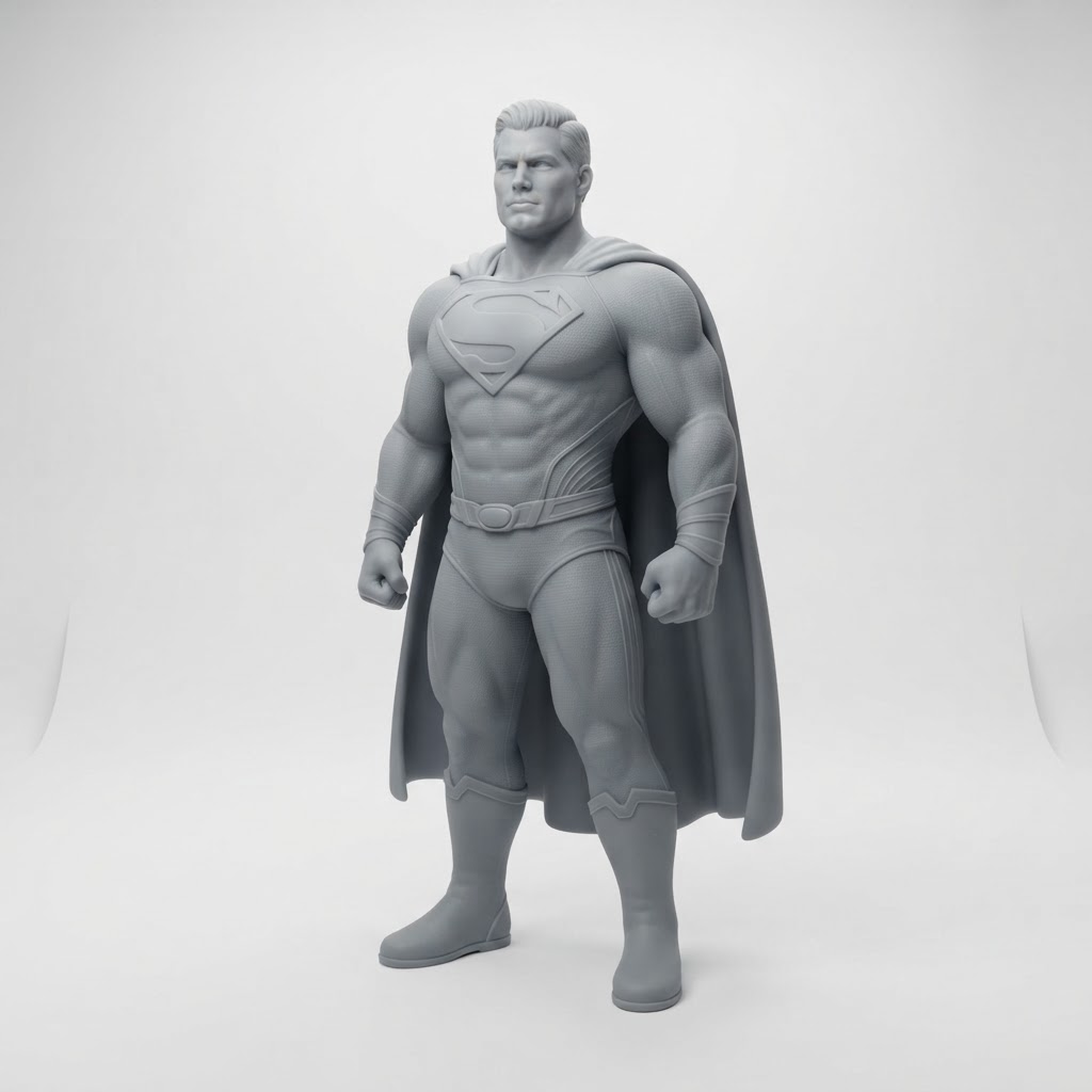 Custom Superman Figurine free 3D printable STL