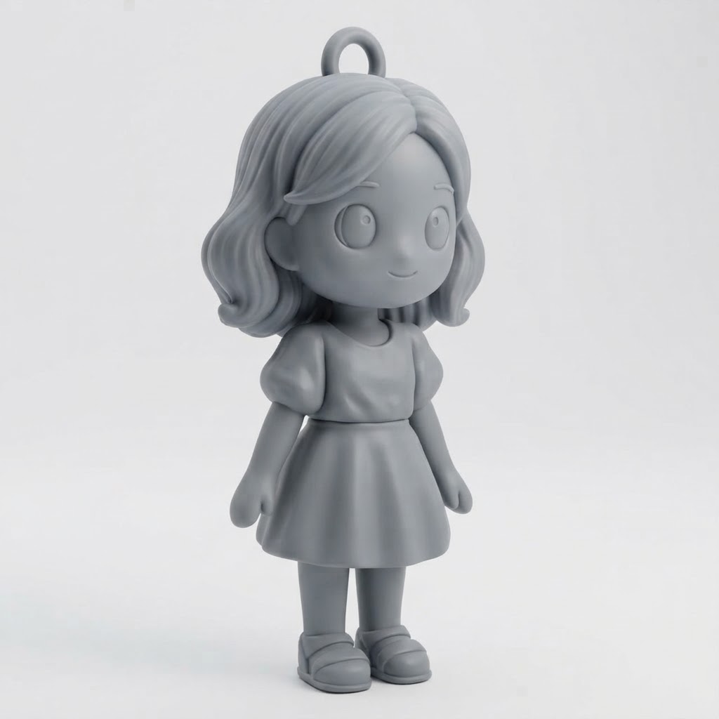 Cute Girl Figurine free 3D printable STL