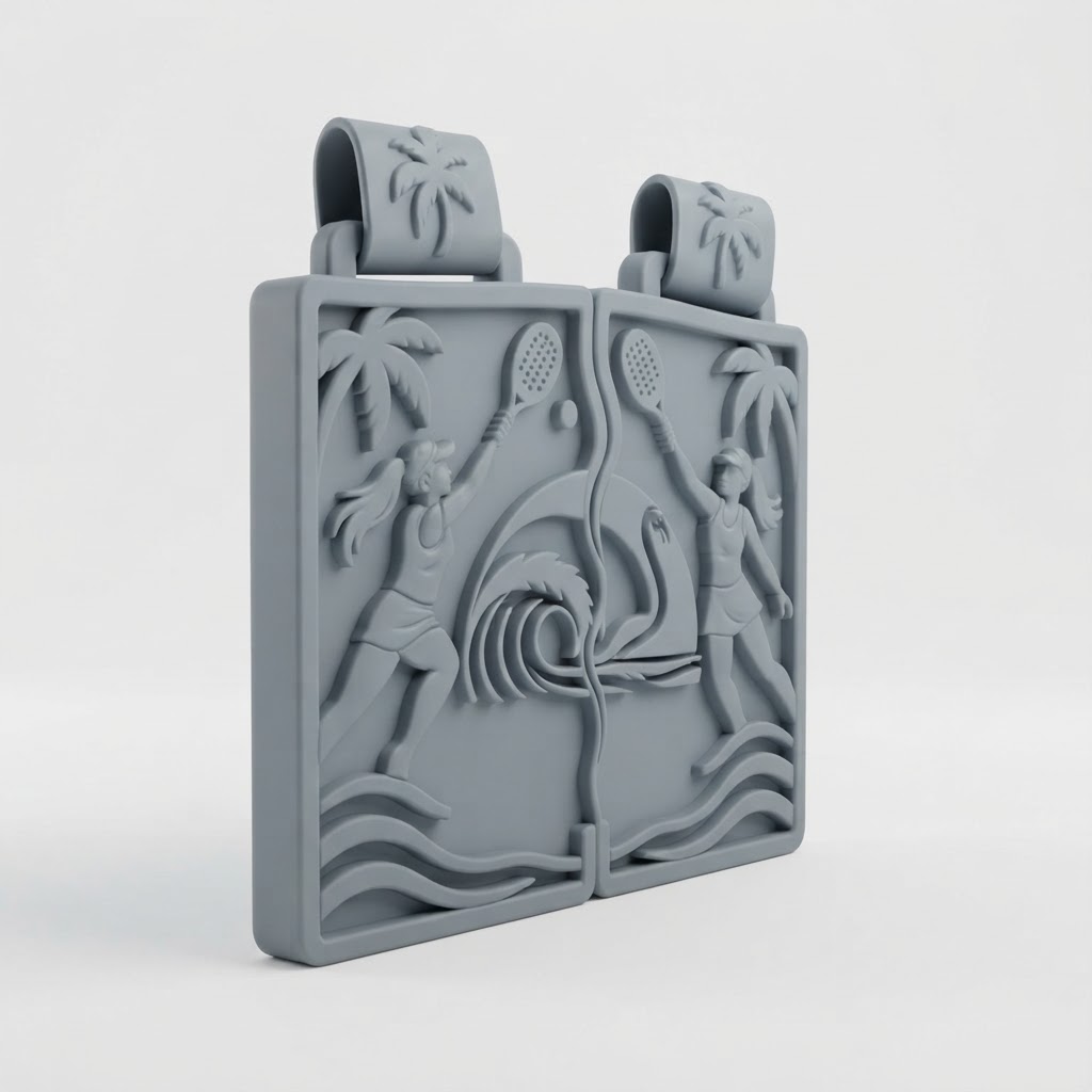 Beach Tennis Medal free 3D printable STL