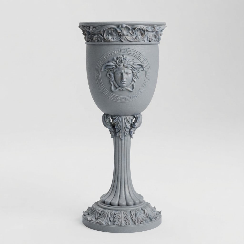 Medusa Chalice Sculpture free 3D printable STL