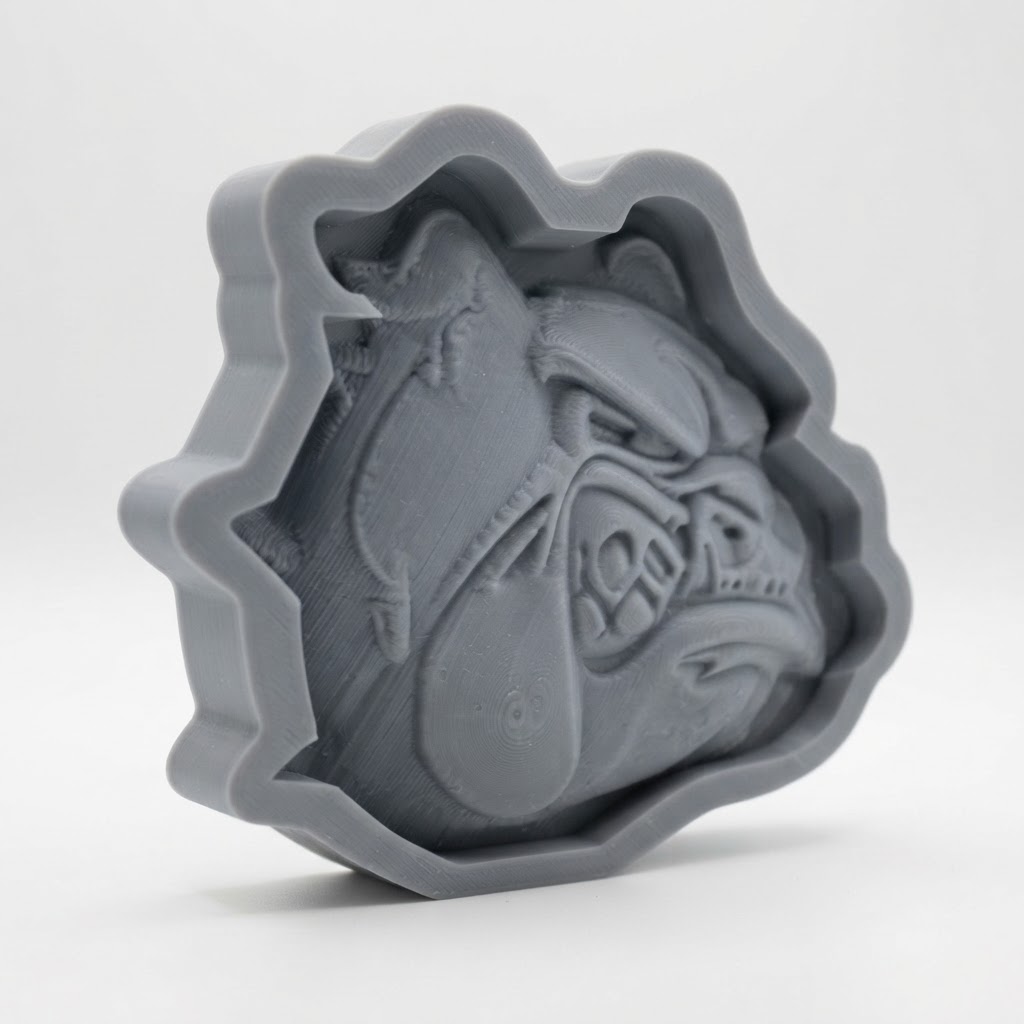 Bulldog Head Sculpture free 3D printable STL