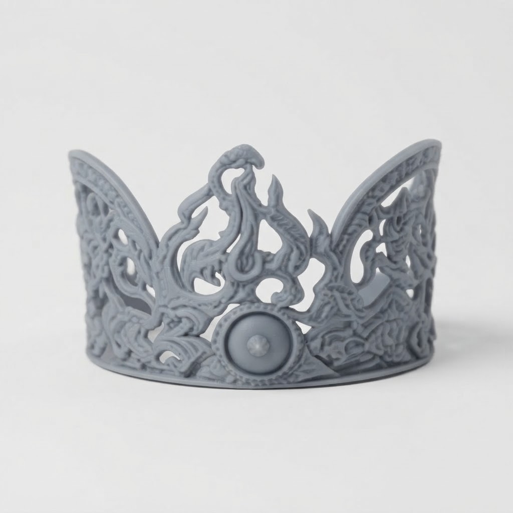 Ornate Hair Crown Model free 3D printable STL