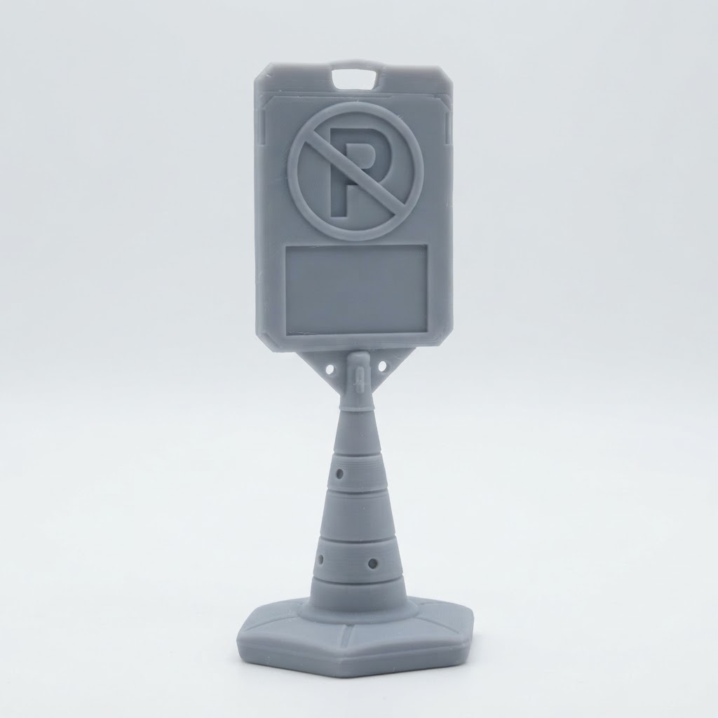 No Parking Sign Model free 3D printable STL