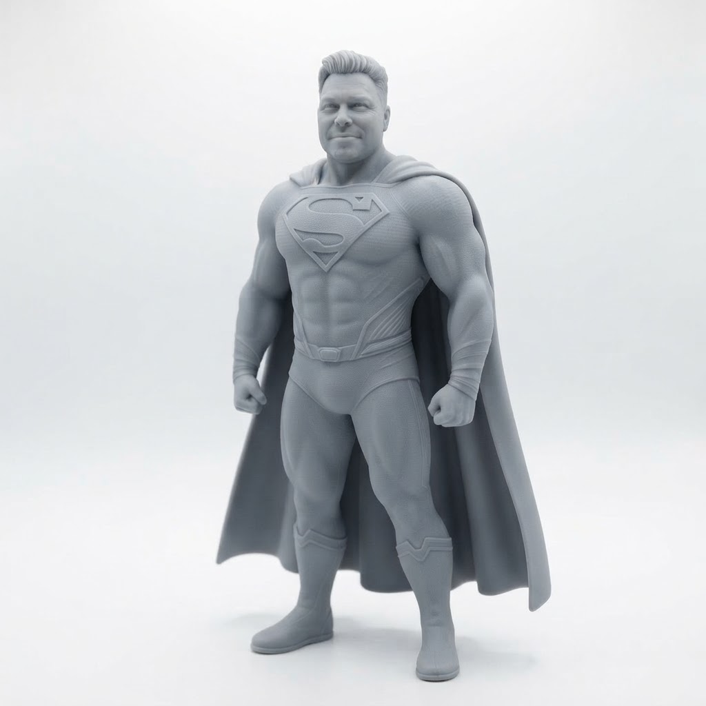 Custom Superman Figurine free 3D printable STL