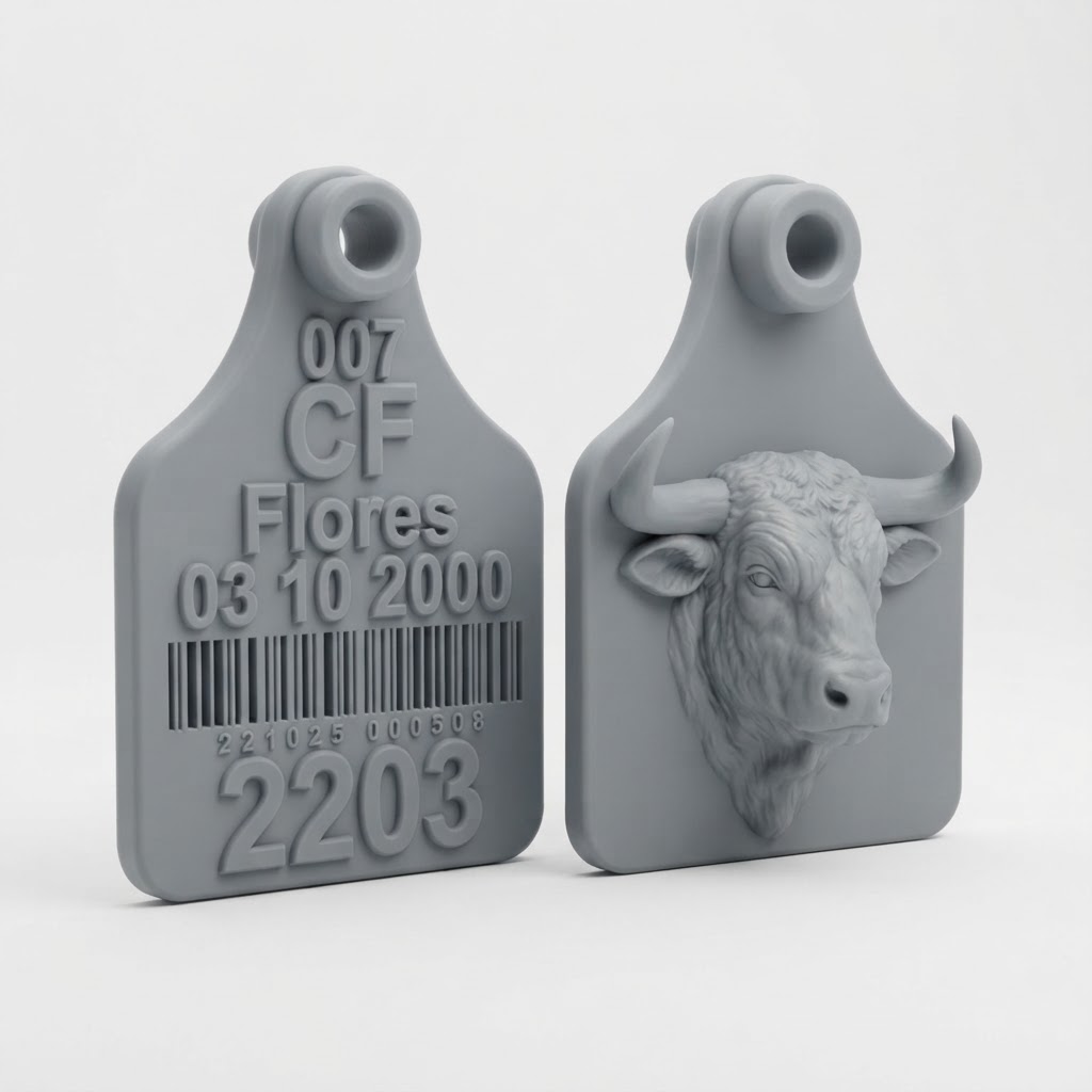Bull Head Keychain free 3D printable STL