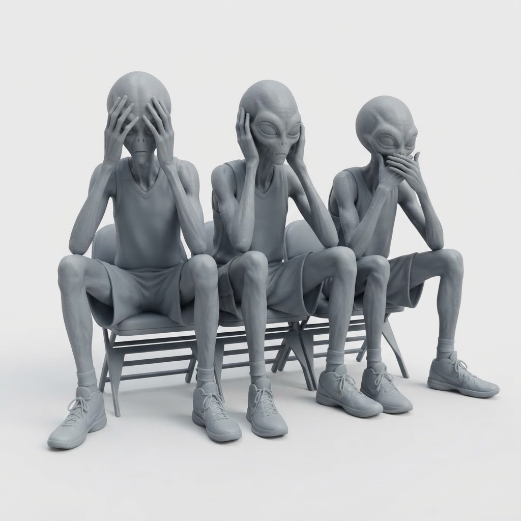 Three Aliens Figurine free 3D printable STL