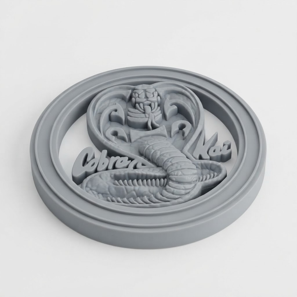 Cobra Kai Emblem Plaque free 3D printable STL
