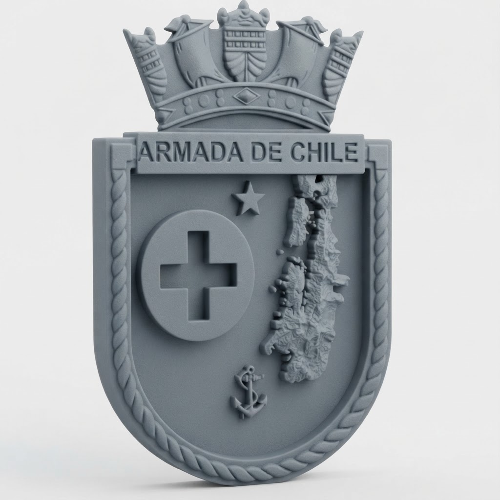 Armada de Chile Emblem Plaque free 3D printable STL