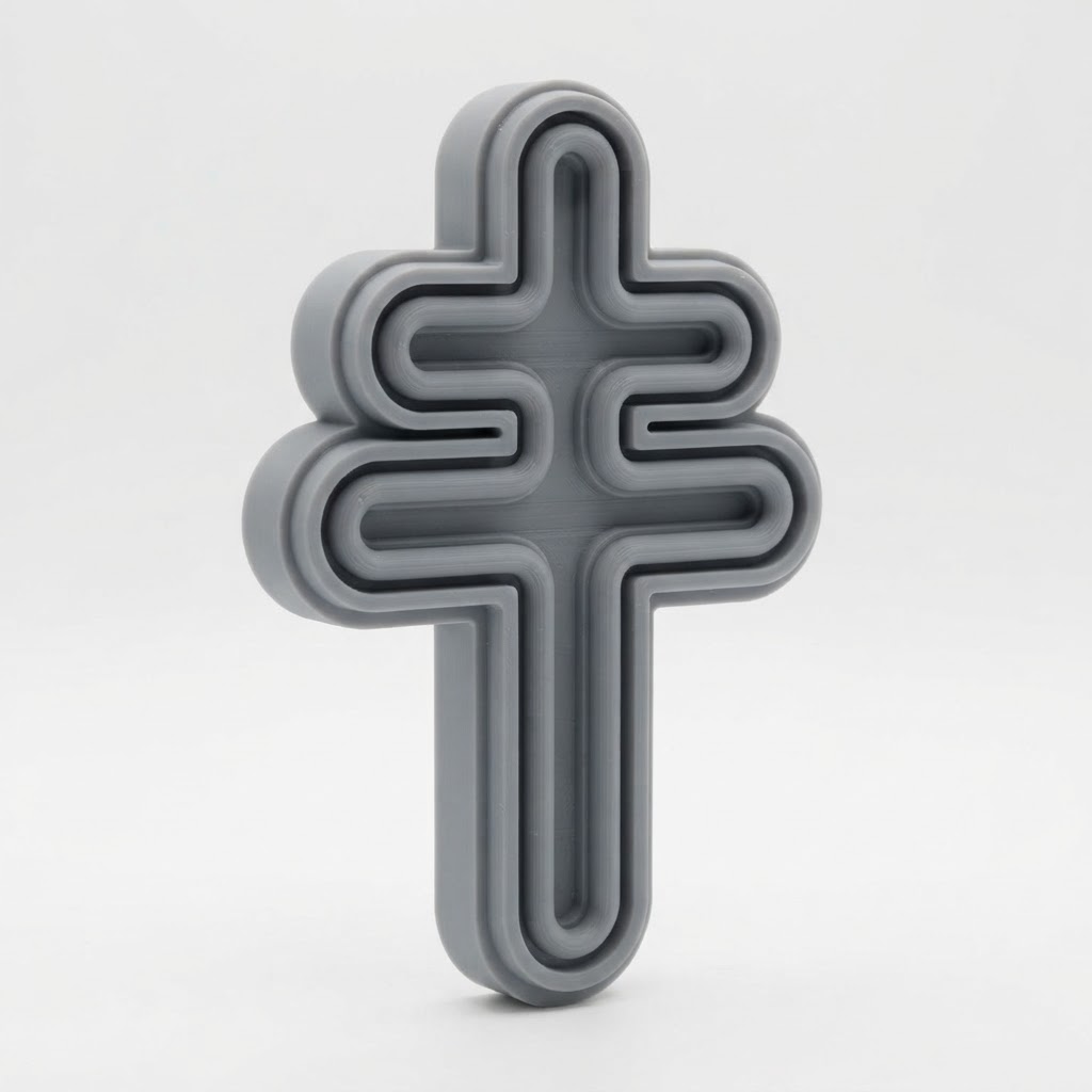 Orthodox Cross Charm free 3D printable STL