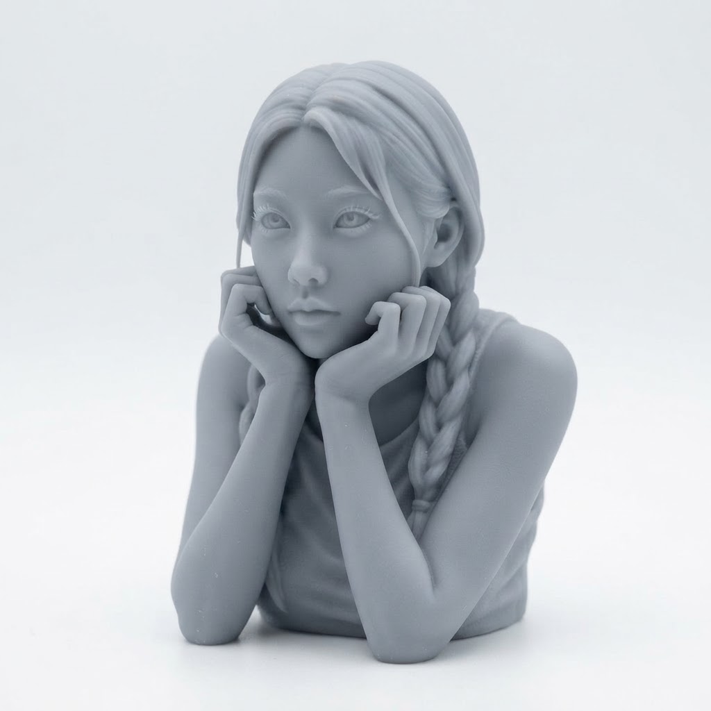Stylised Female Animated Figurine free 3D printable STL