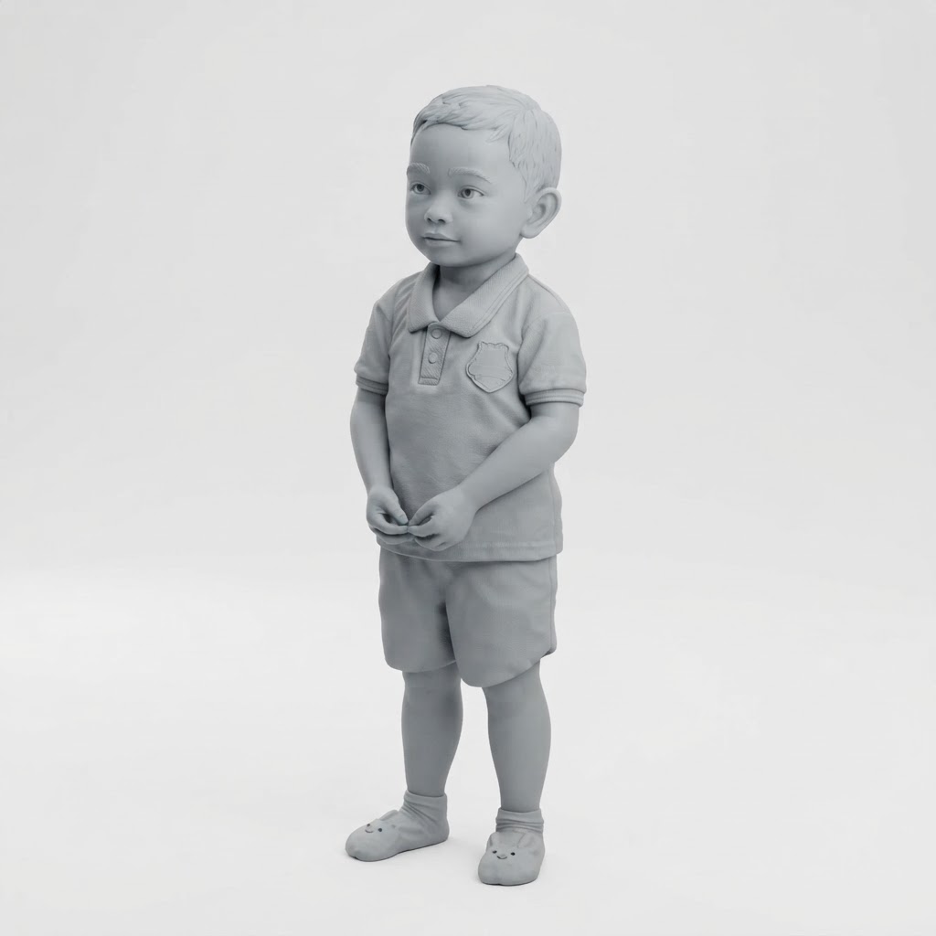 Toddler Boy Figurine free 3D printable STL