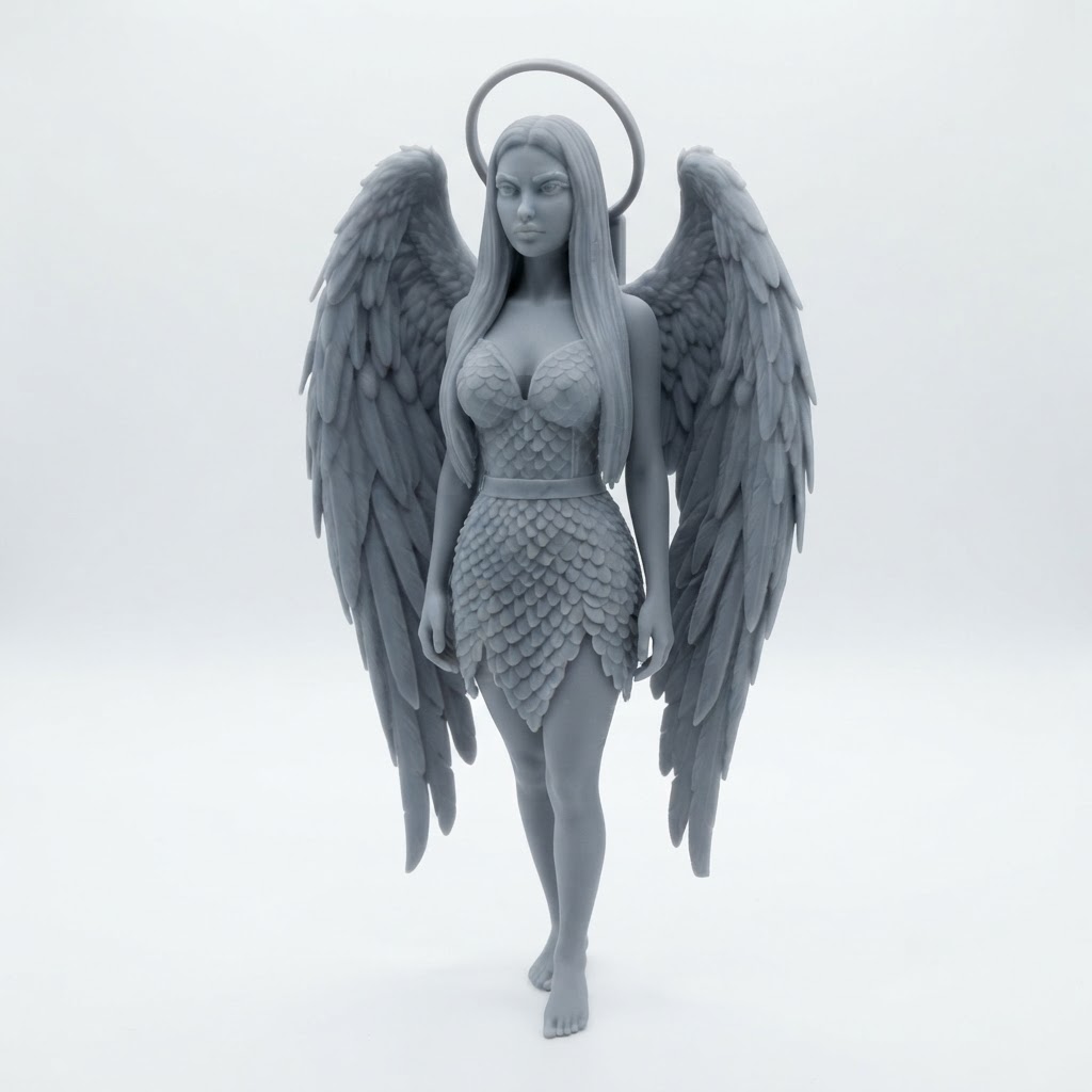 Stylised Angel Figurine free 3D printable STL