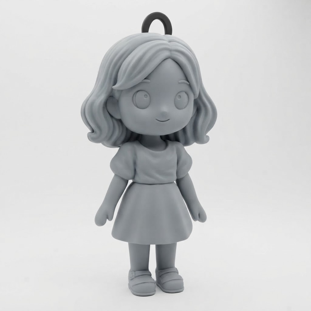 Cute Girl Figurine free 3D printable STL