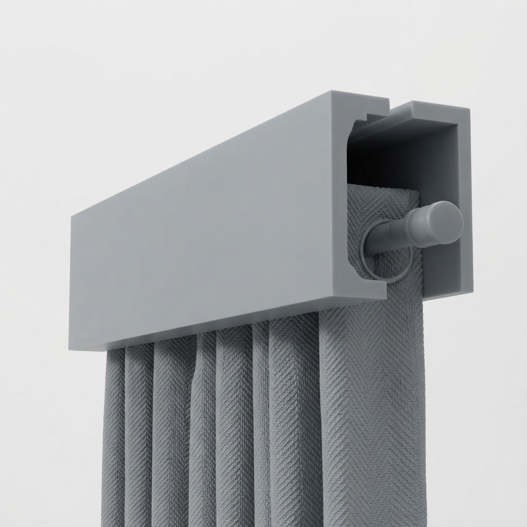 Curtain Track Model free 3D printable STL