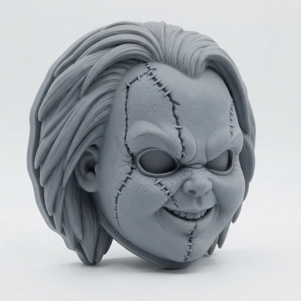Chucky Mask free 3D printable STL