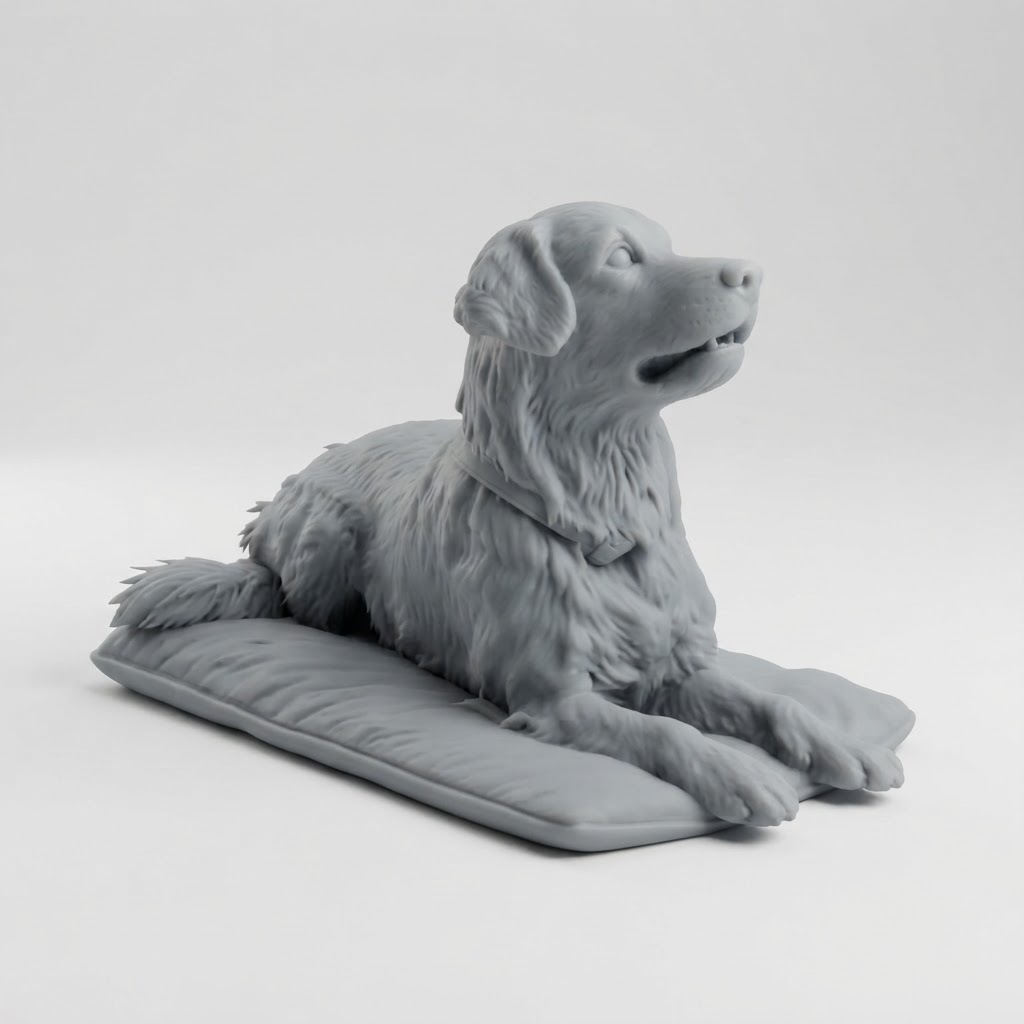Golden Retriever Figurine free 3D printable STL