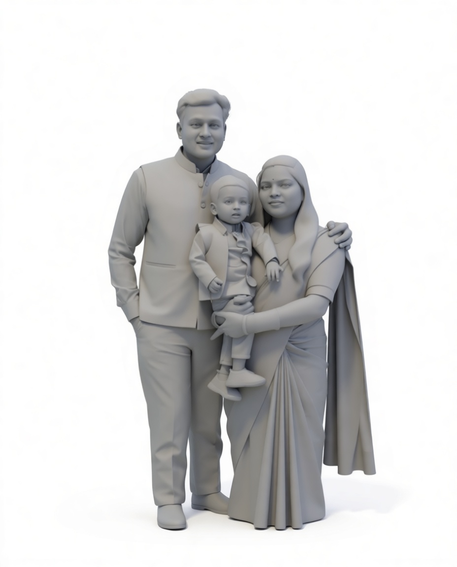 Family Portrait Figurine free 3D printable STL