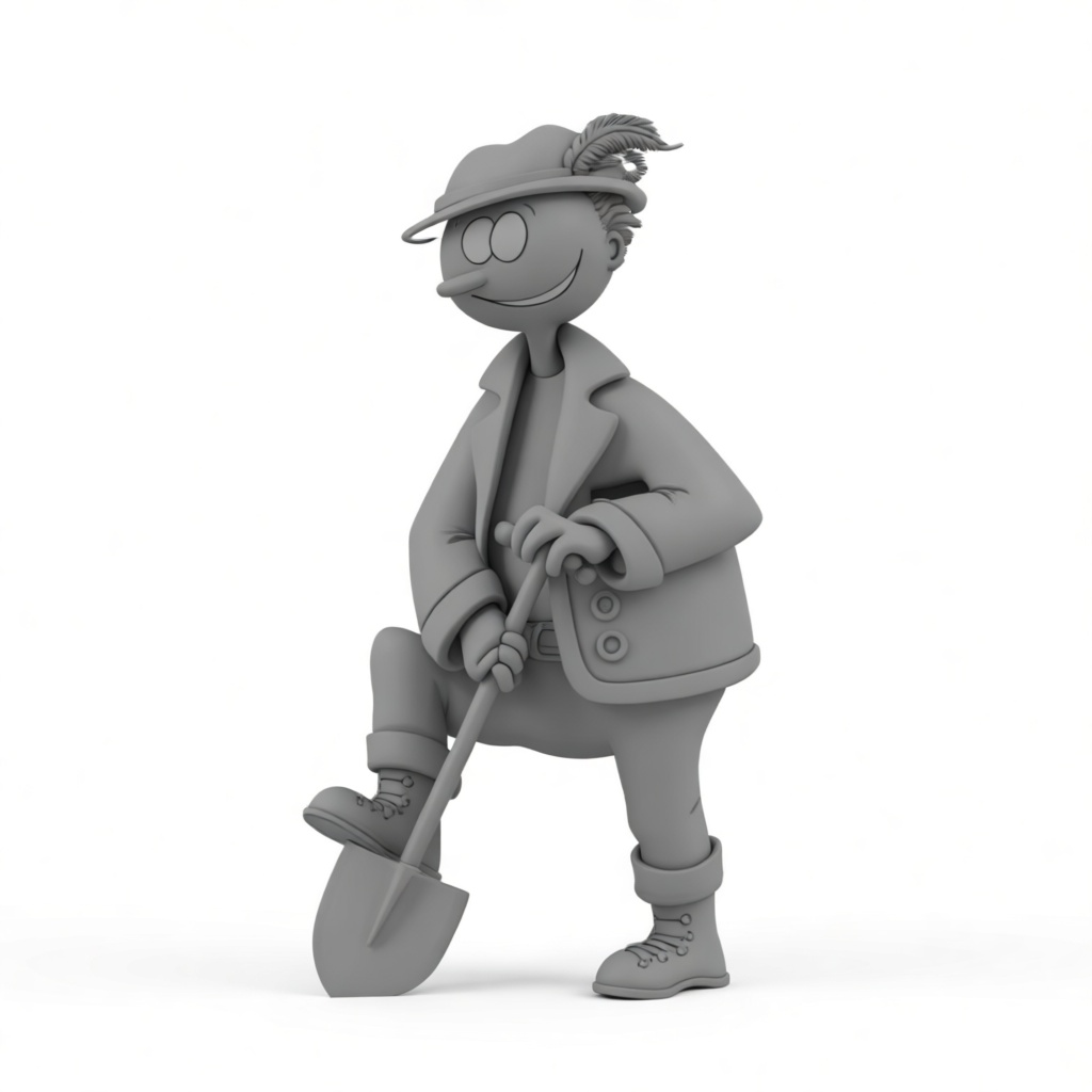 Smiling Man Figurine free 3D printable STL