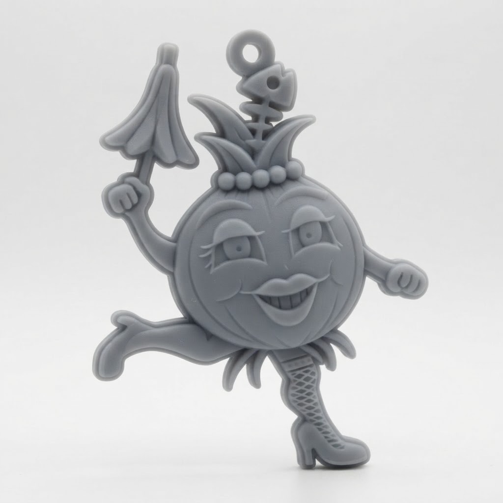 Orange Character Keychain free 3D printable STL