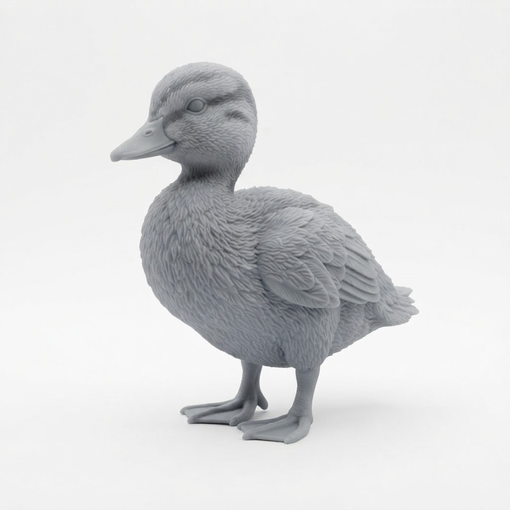 Duckling Figurine free 3D printable STL