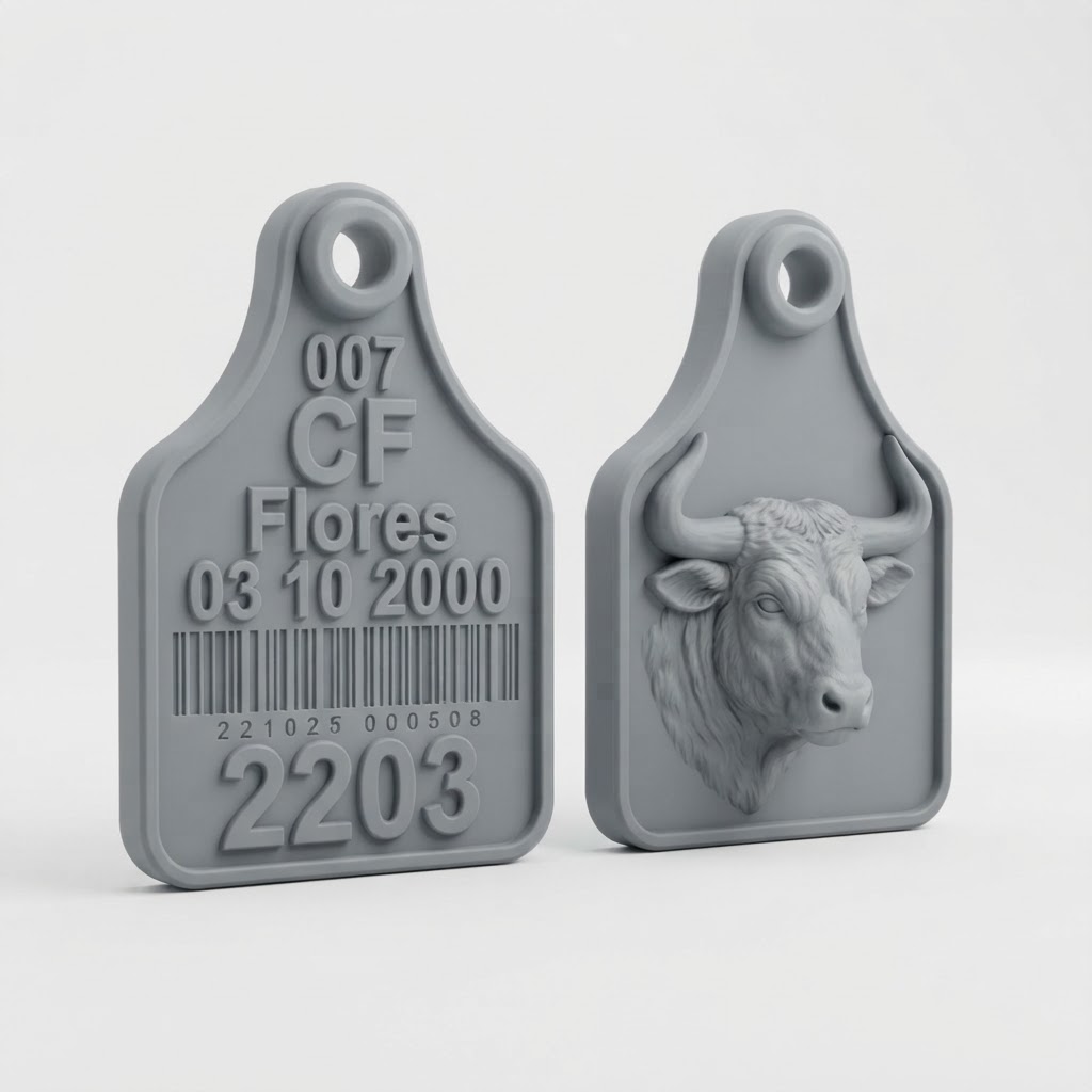 Bull Head Keychain free 3D printable STL