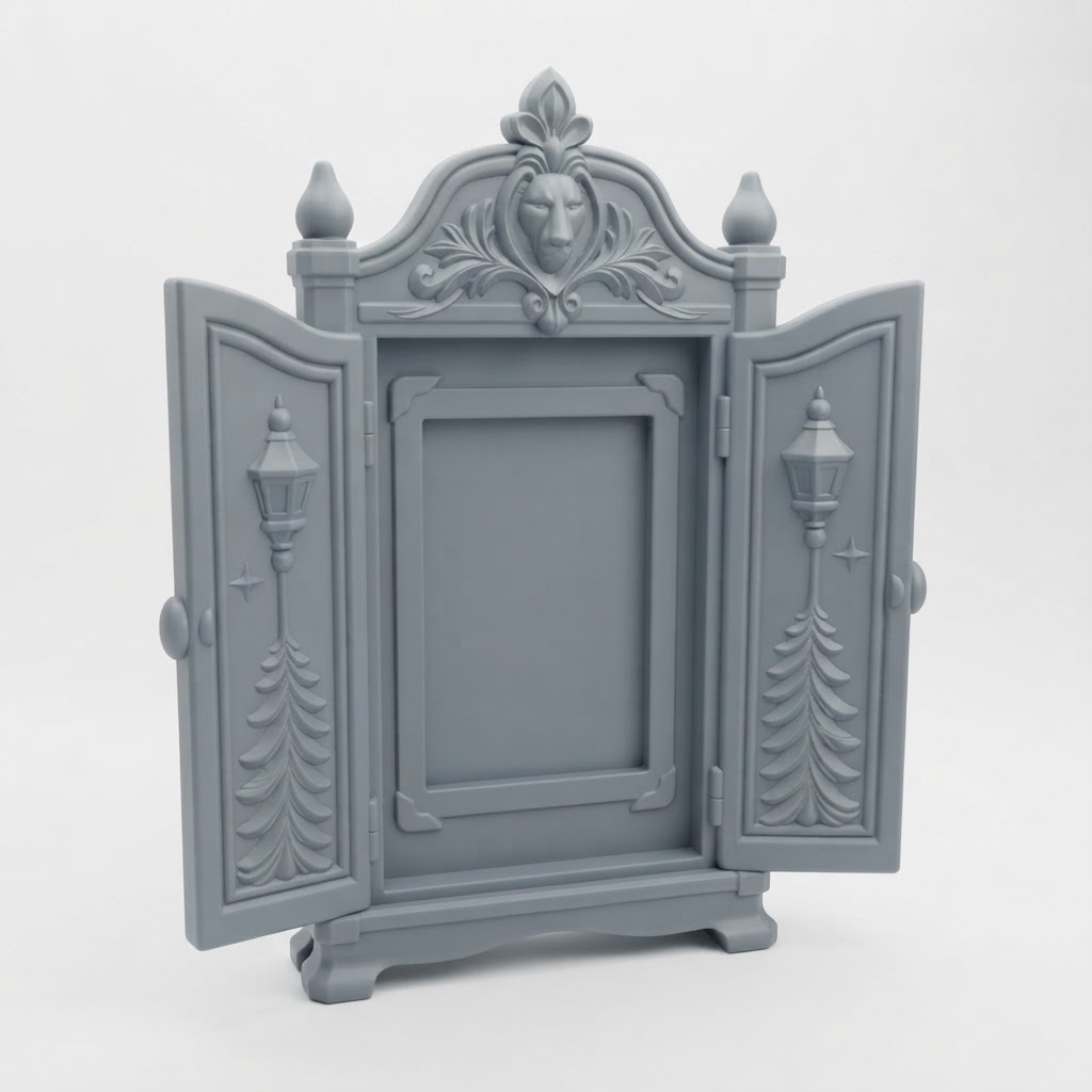 Lion Photo Frame Cabinet free 3D printable STL