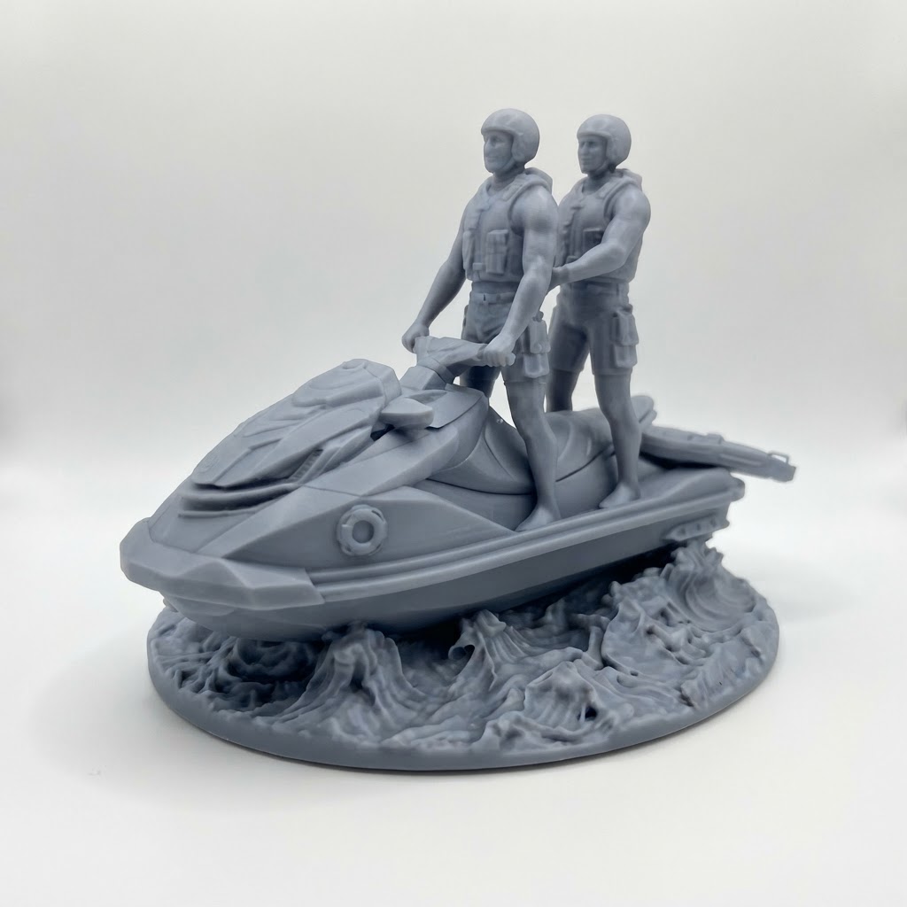 Lifeguard Jet Ski Figurine free 3D printable STL
