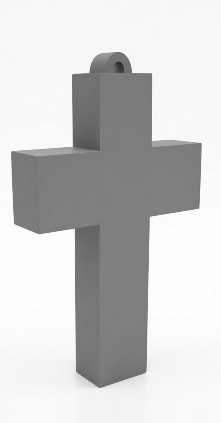 Simple Cross Pendant free 3D printable STL