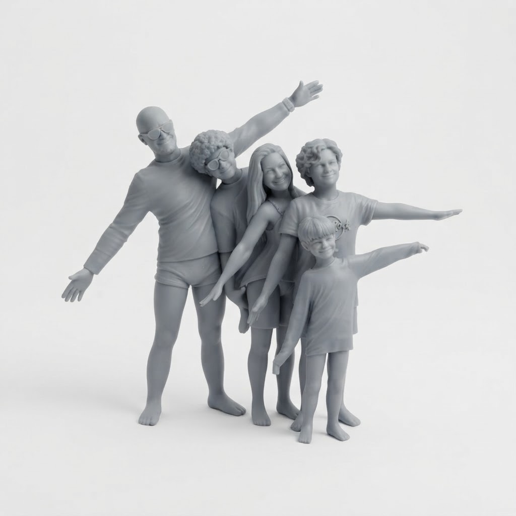 Family Cartoon Figurine free 3D printable STL