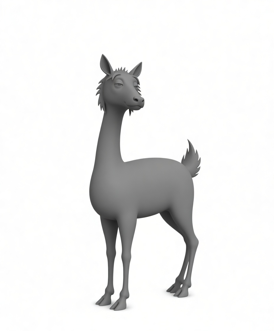 Animated Llama Figurine free 3D printable STL