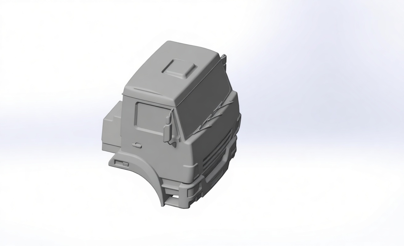 Semi Truck Model Car free 3D printable STL