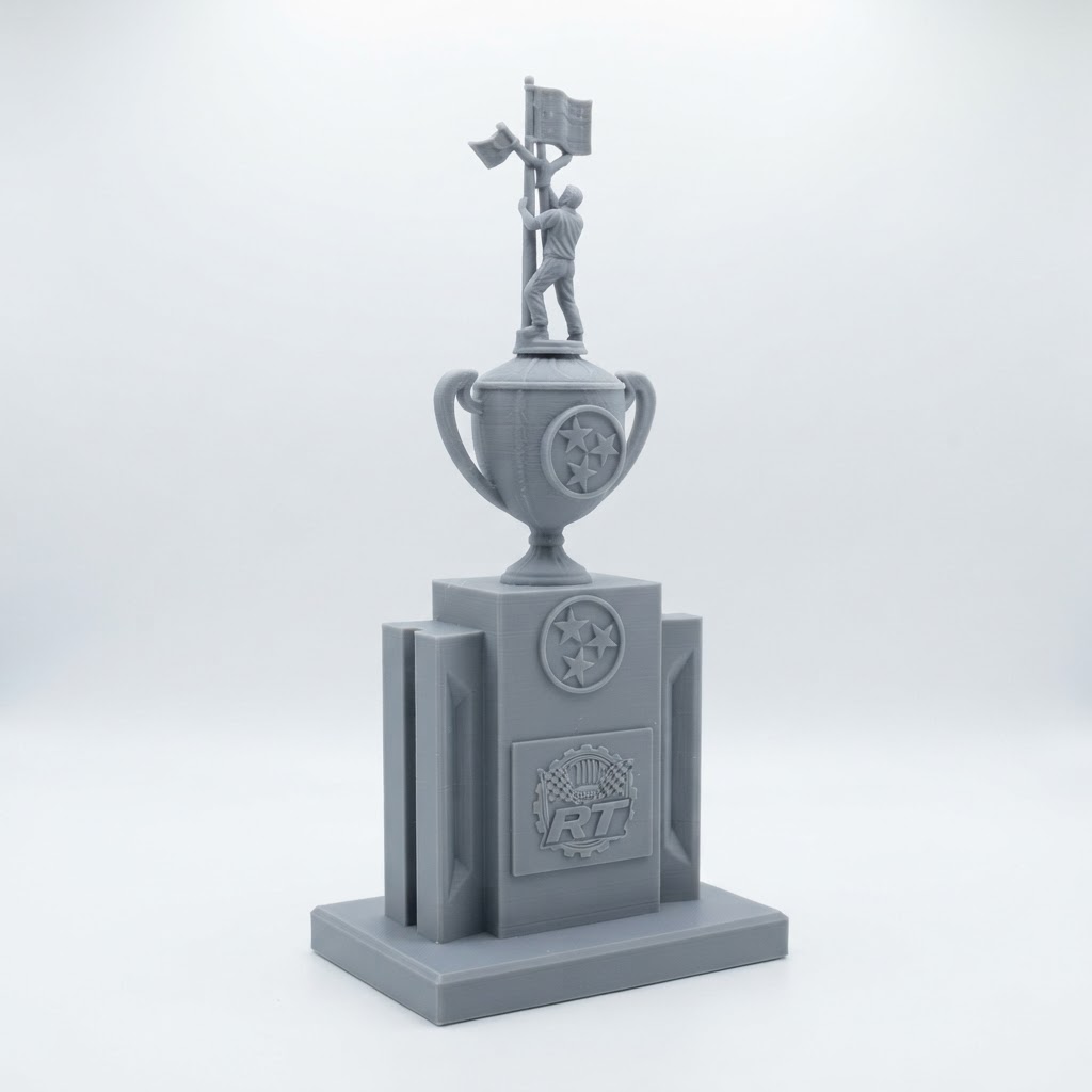 Rally Trophy Figurine free 3D printable STL