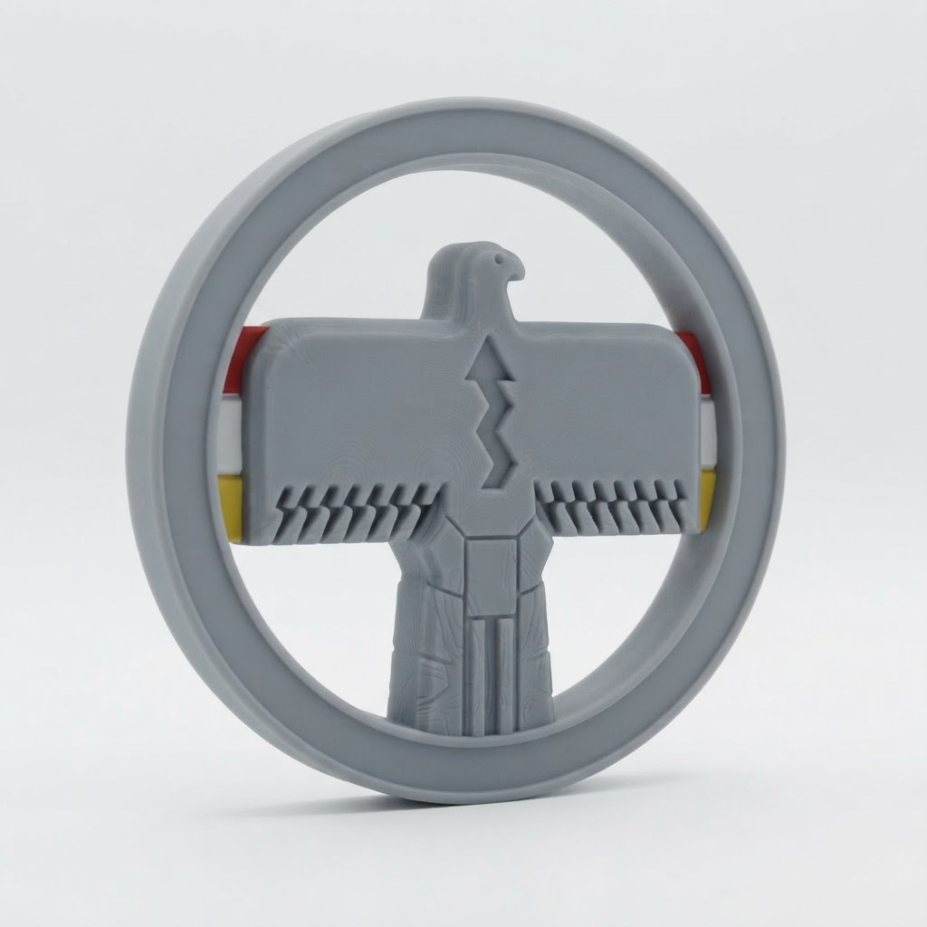Thunderbird Emblem Sculpture free 3D printable STL