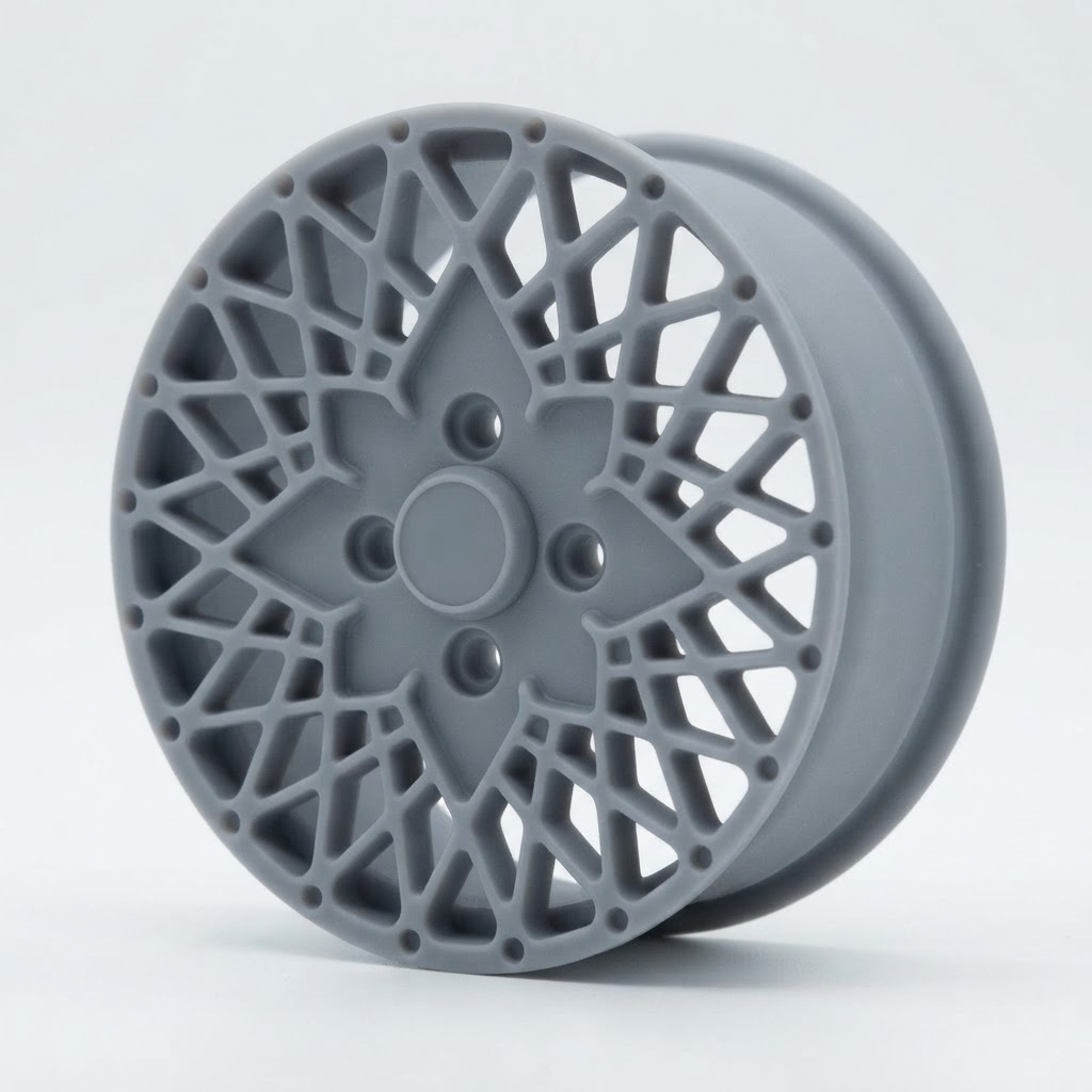 Mesh Pattern Model Car Wheel free 3D printable STL