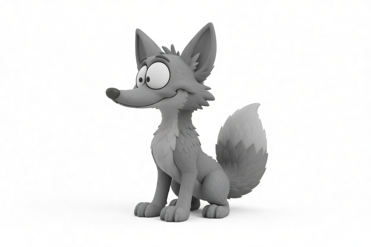 Cartoon Fox Figurine free 3D printable STL