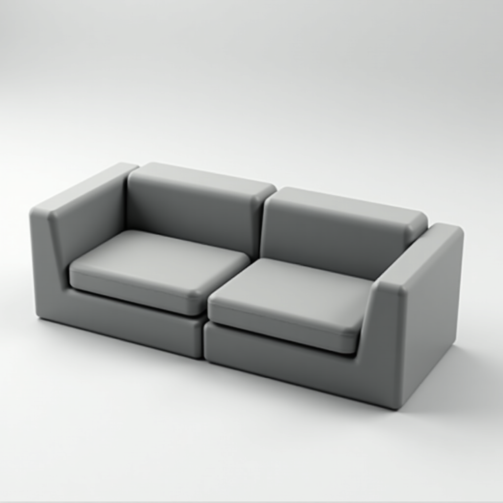 Modern Minimalist Sofa free 3D printable STL