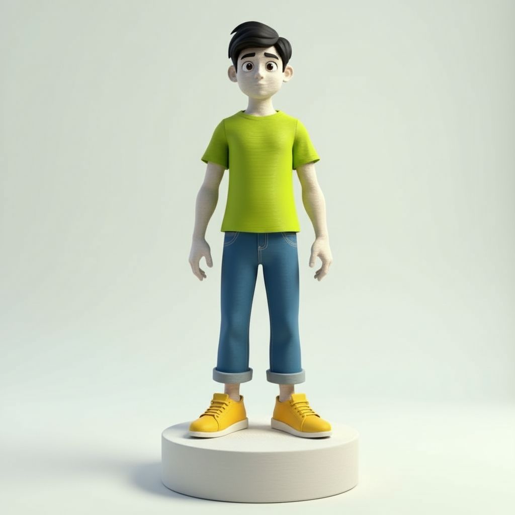 Stylish Cartoon Character free 3D printable STL