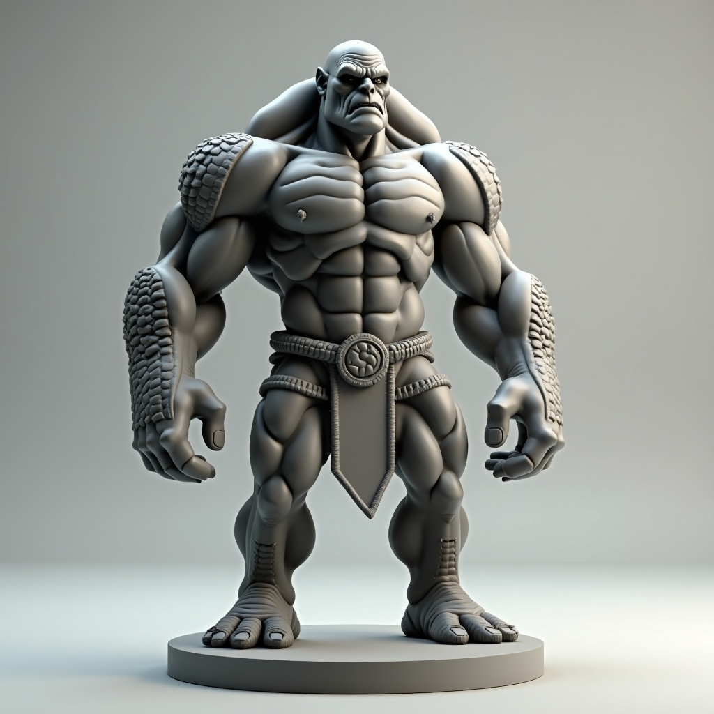 Mighty Muscle Orc free 3D printable STL