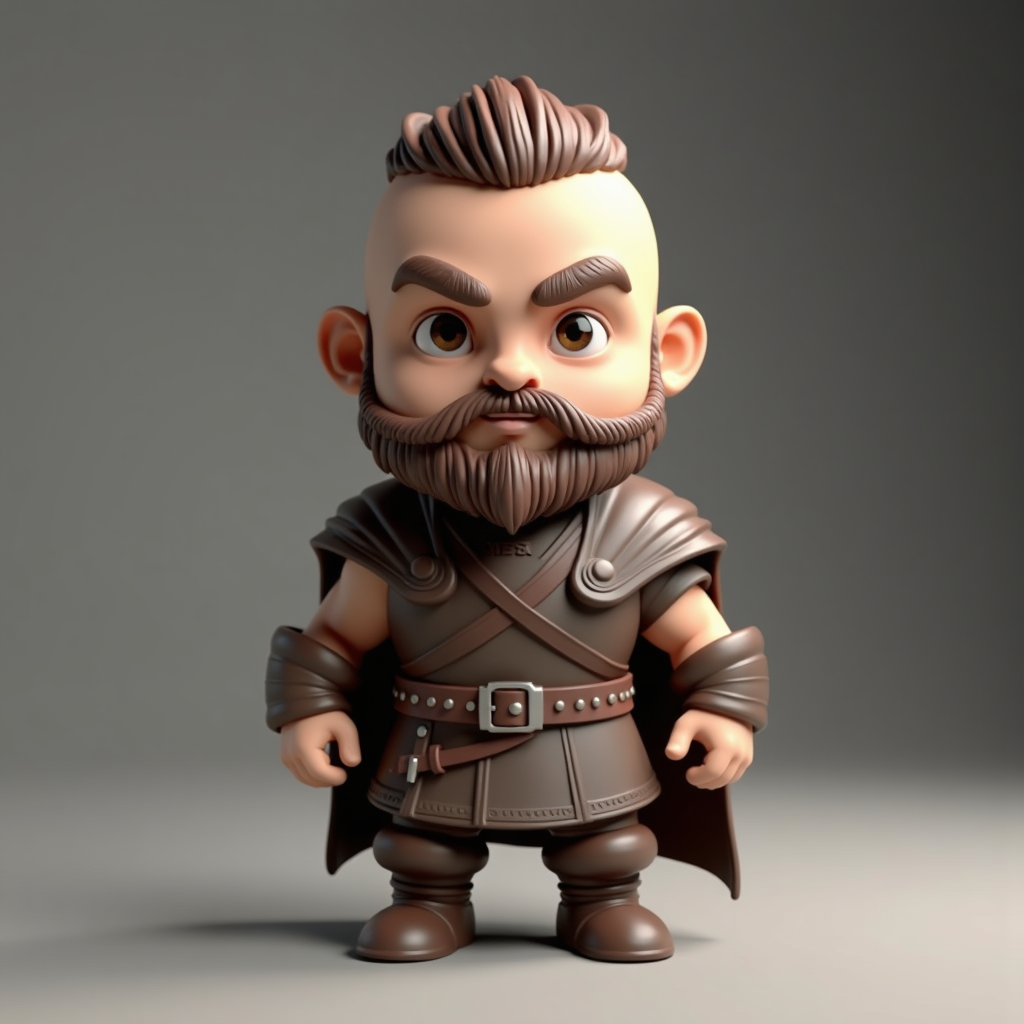 Chibi Viking Warrior Figurine free 3D printable STL