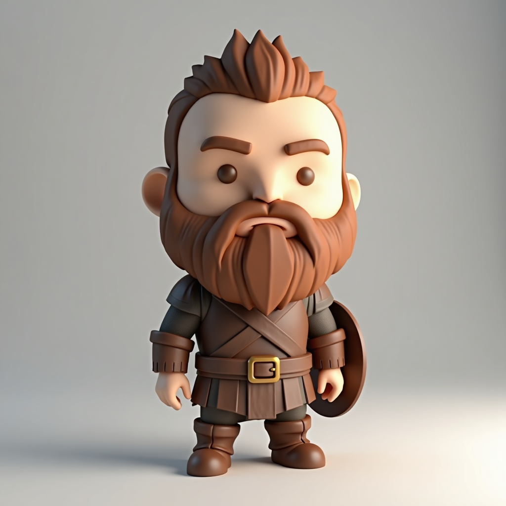 Chibi Viking Warrior Figurine free 3D printable STL