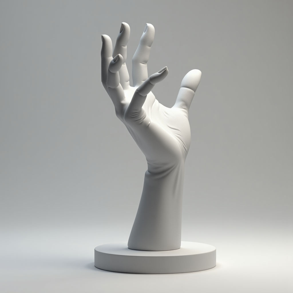 Dynamic Hand Gesture Model free 3D printable STL