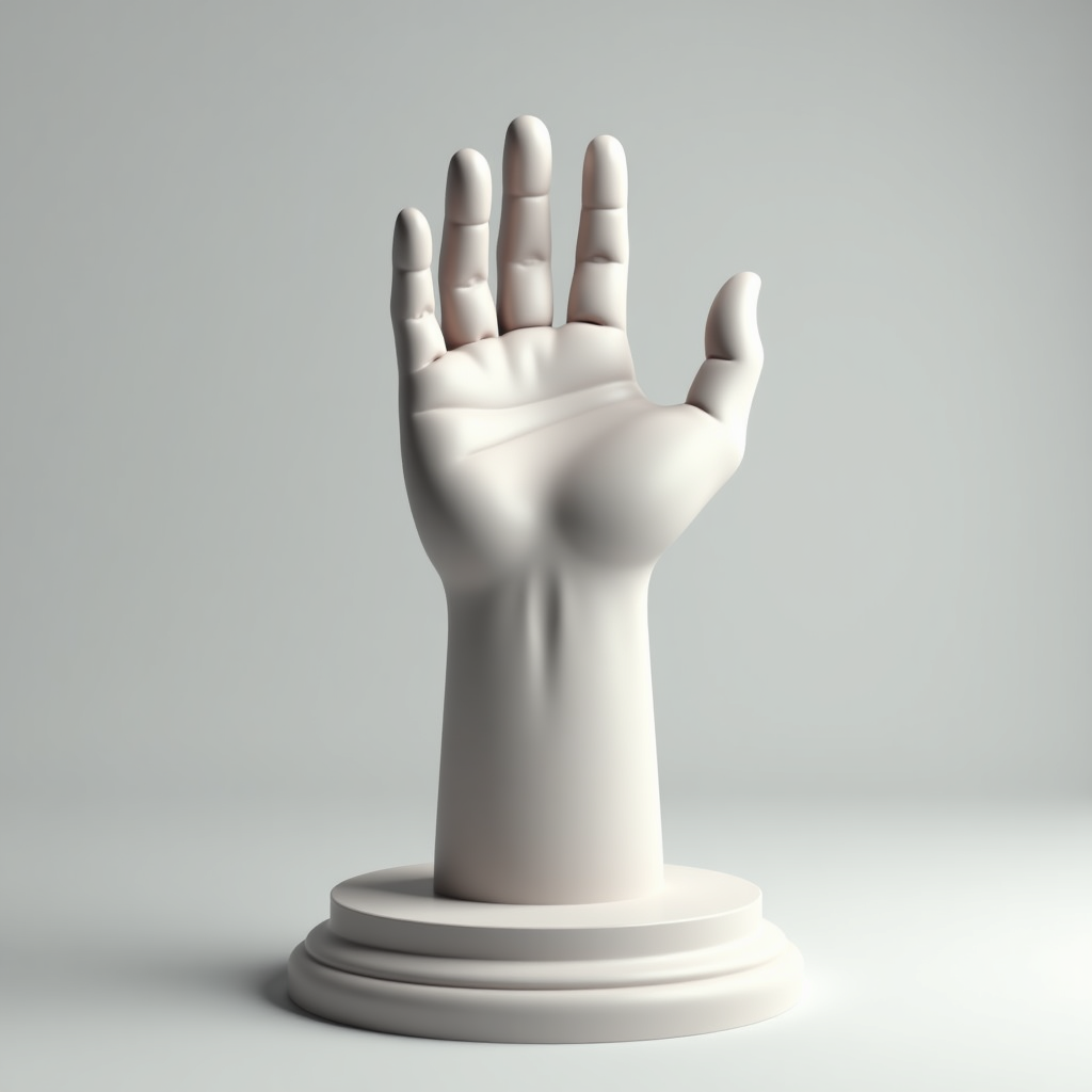 Open Hand 3D Model free 3D printable STL