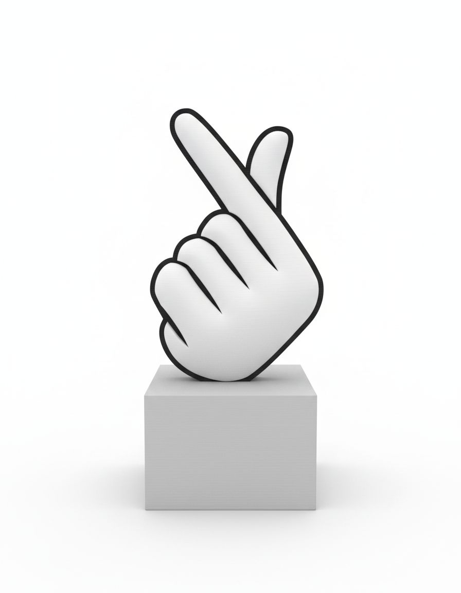 Whimsical Hand Gesture free 3D printable STL