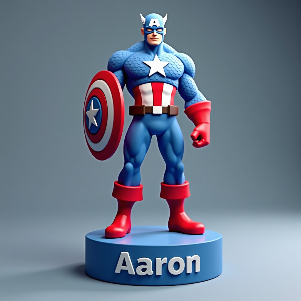 Captain America Figurine free 3D printable STL