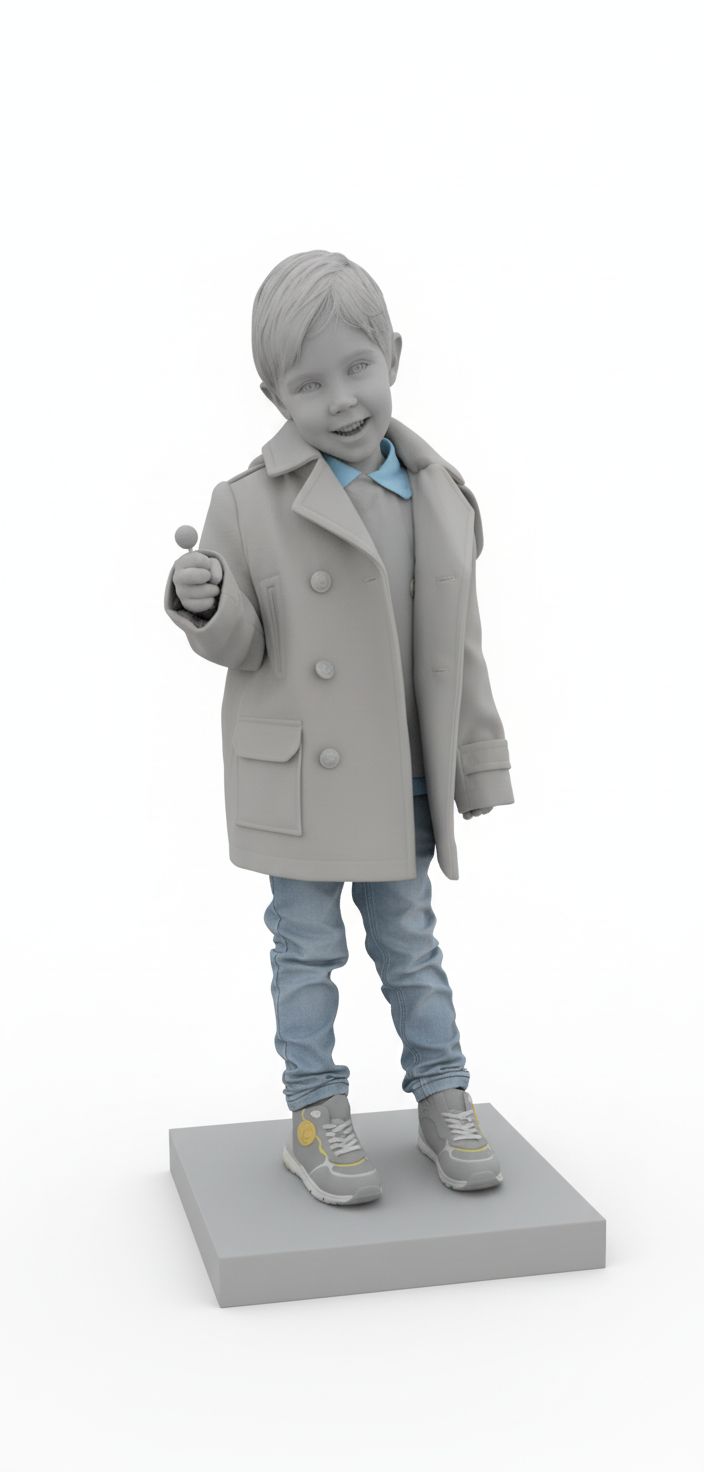 Stylish Child Figure free 3D printable STL