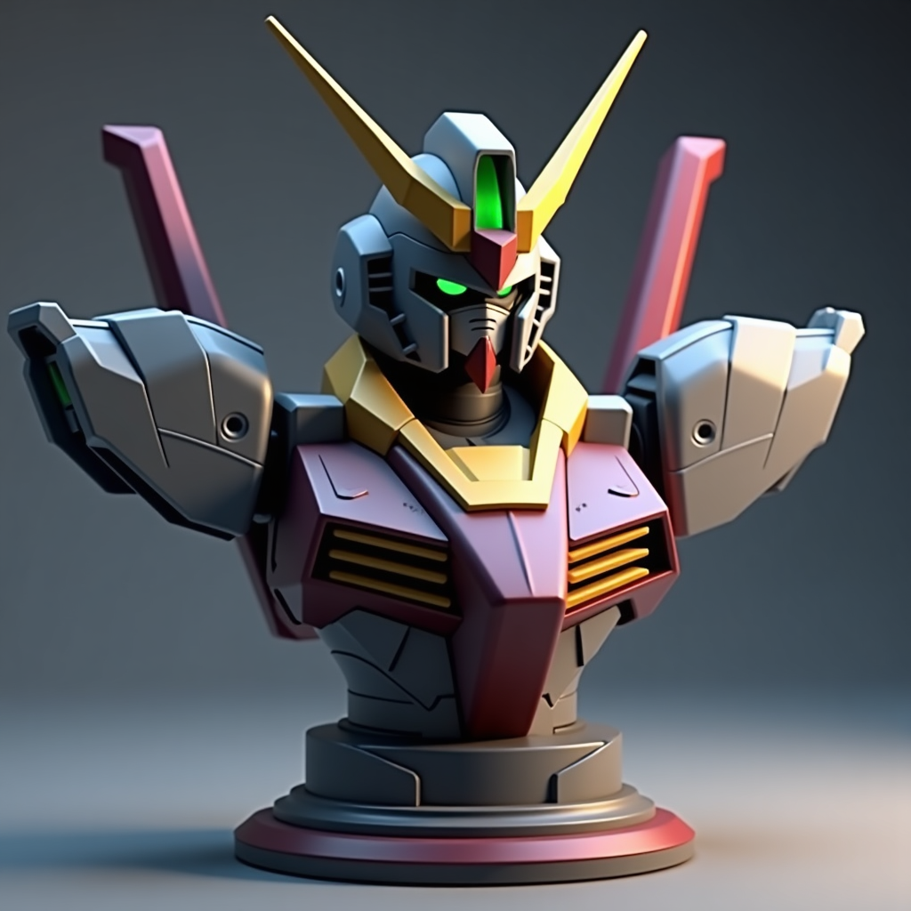 Gundam Deathscythe Hell Bust free 3D printable STL