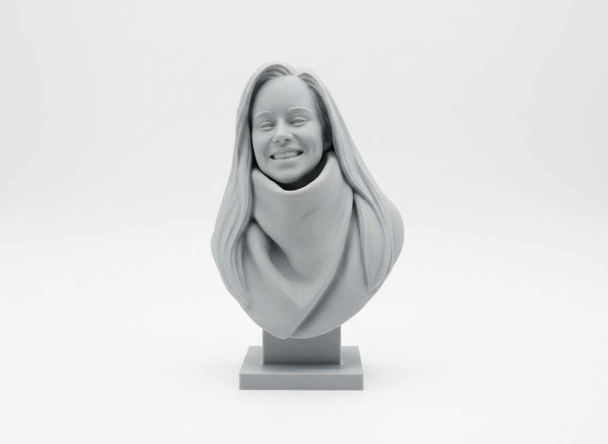 Realistic Portrait Bust free 3D printable STL